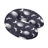 Chihuahua space helmet. astronaut pattern U-Shaped Travel Neck Pillow