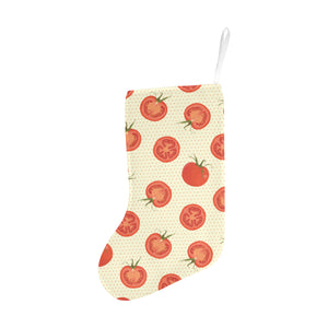 Tomato dot background Christmas Stocking