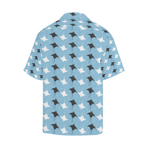 Stingray Pattern Print Design 03 Men's All Over Print Hawaiian Shirt (Model T58)