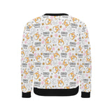 Corgi Dog Pattern Men's Crew Neck Sweatshirt