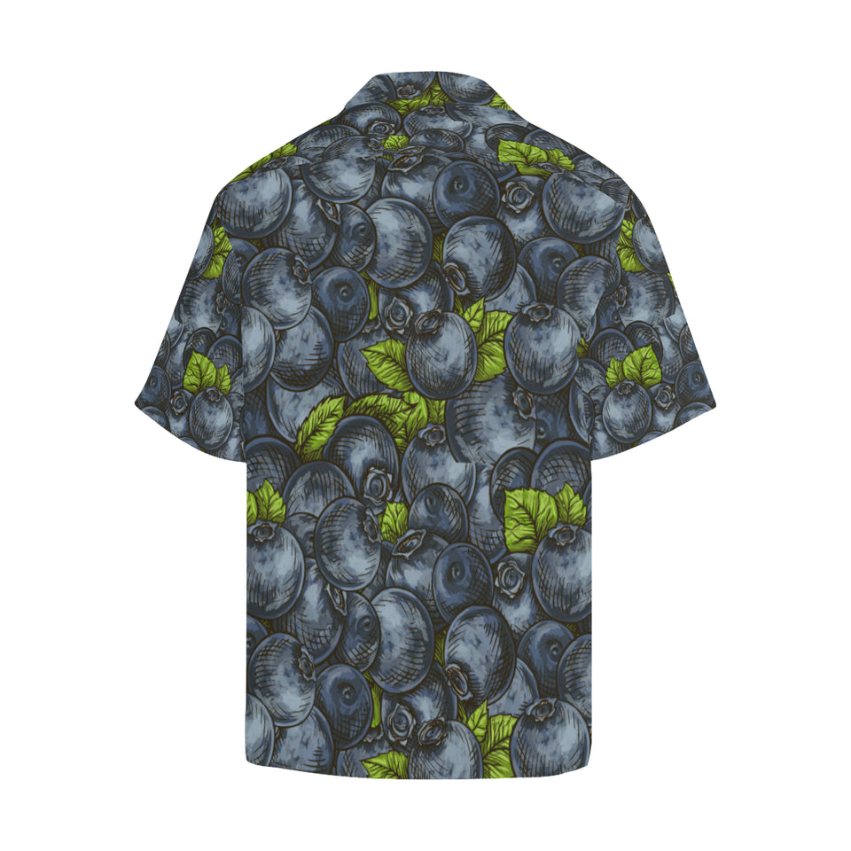 blueberry pattern Men's All Over Print Hawaiian Shirt