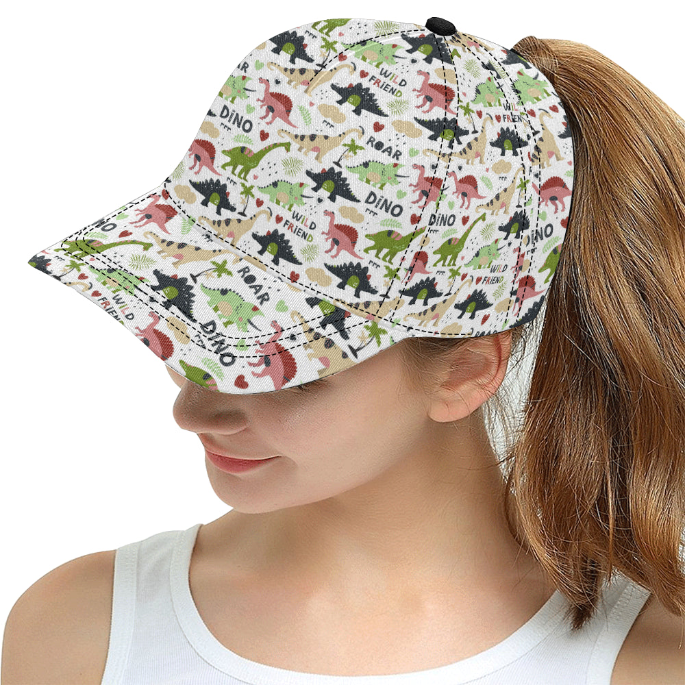 Cute dinosaurs pattern All Over Print Snapback Cap