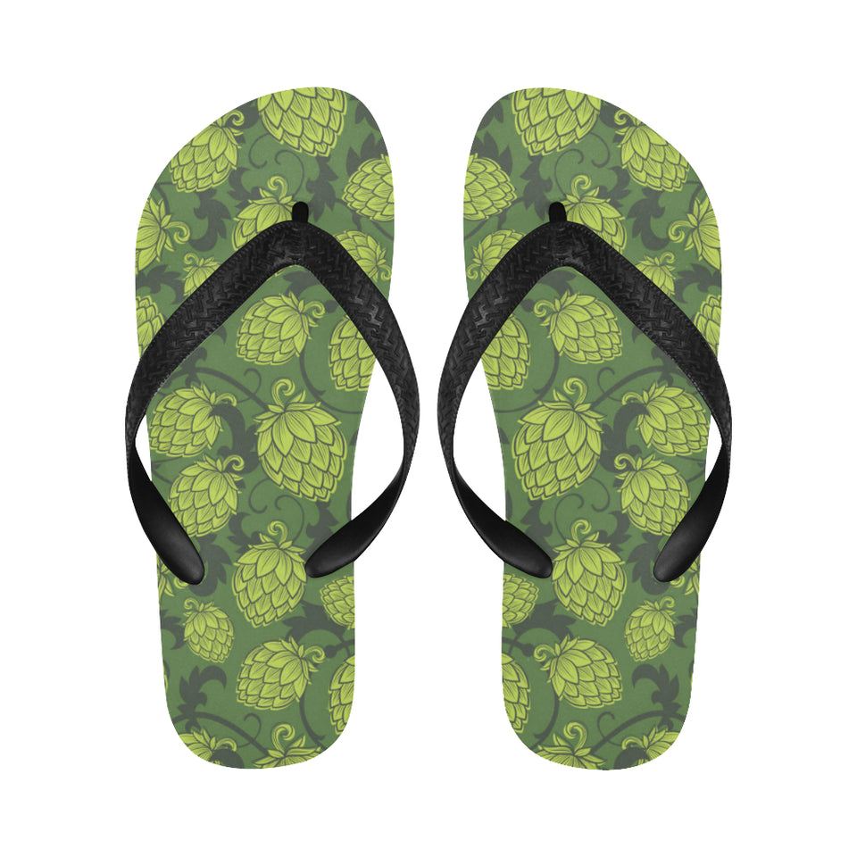 Hop pattern Hop cone background Unisex Flip Flops