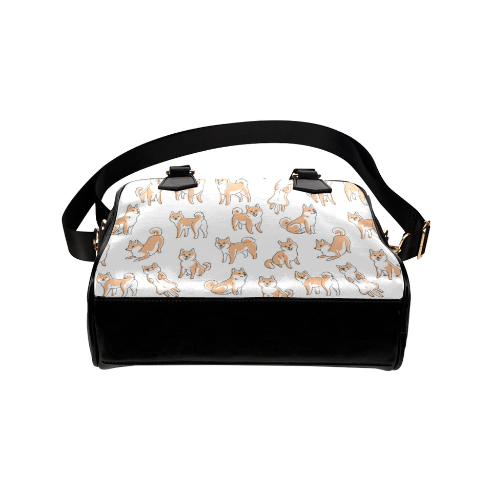 shiba inu dog pattern Shoulder Handbag