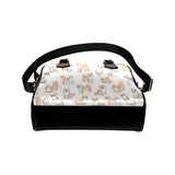 shiba inu dog pattern Shoulder Handbag