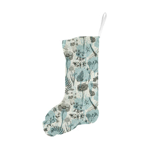 Dragonfly Butterfly Plants insect flower vintage s Christmas Stocking