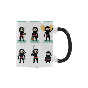 Cute ninja katana sword pattern Morphing Mug Heat Changing Mug