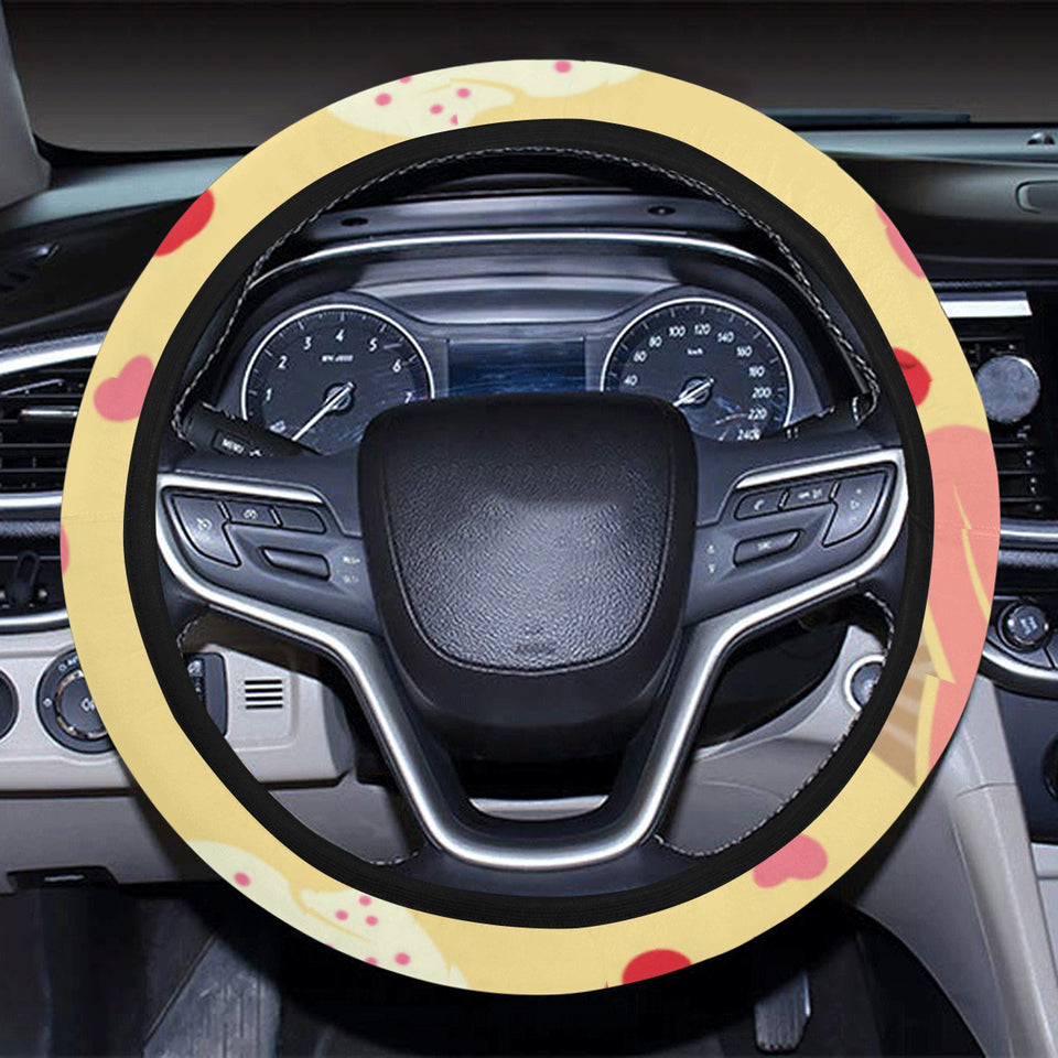 cake cupcake heart cherry pattern Car Steering Wheel Cover