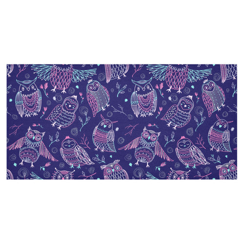 Cute owls pattern boho style ornament Tablecloth