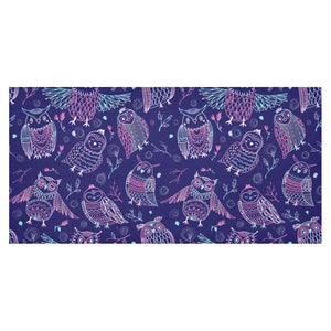 Cute owls pattern boho style ornament Tablecloth
