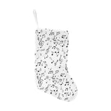 Music Notes Pattern Print Design 04 Christmas Stocking