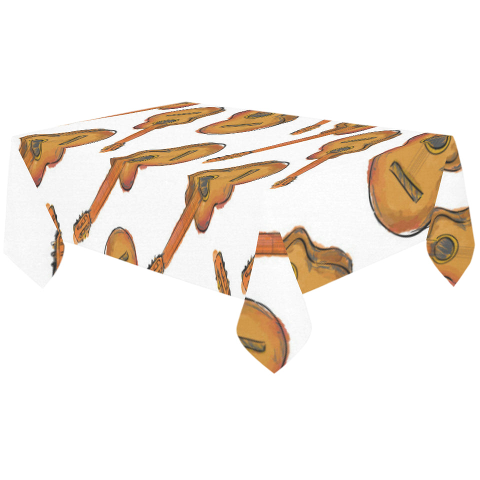 Paint Guitar Pattern Tablecloth