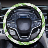 Green Peas Pattern Print Design 04 Car Steering Wheel Cover
