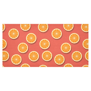Oranges pattern red background Tablecloth