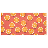 Oranges pattern red background Tablecloth
