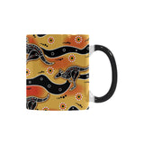 Kangaroo Australian aboriginal art pattern Morphing Mug Heat Changing Mug