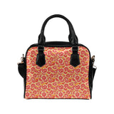Tropical grapefruit pattern Shoulder Handbag