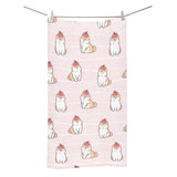 Cute Shiba Inu Dog Apple pattern Bath Towel