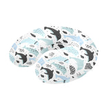 Cute dolphins Childish Style pattern U-Shaped Travel Neck Pillow