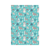 Christmas cute siberian husky puppie pattern House Flag Garden Flag