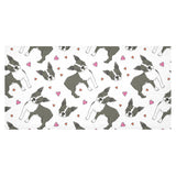 Boston terrier dog hearts vector pattern Tablecloth