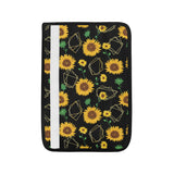 sunflower golden polygonal shapes Car Seat Belt Cover