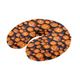 Halloween Pumpkin pattern U-Shaped Travel Neck Pillow