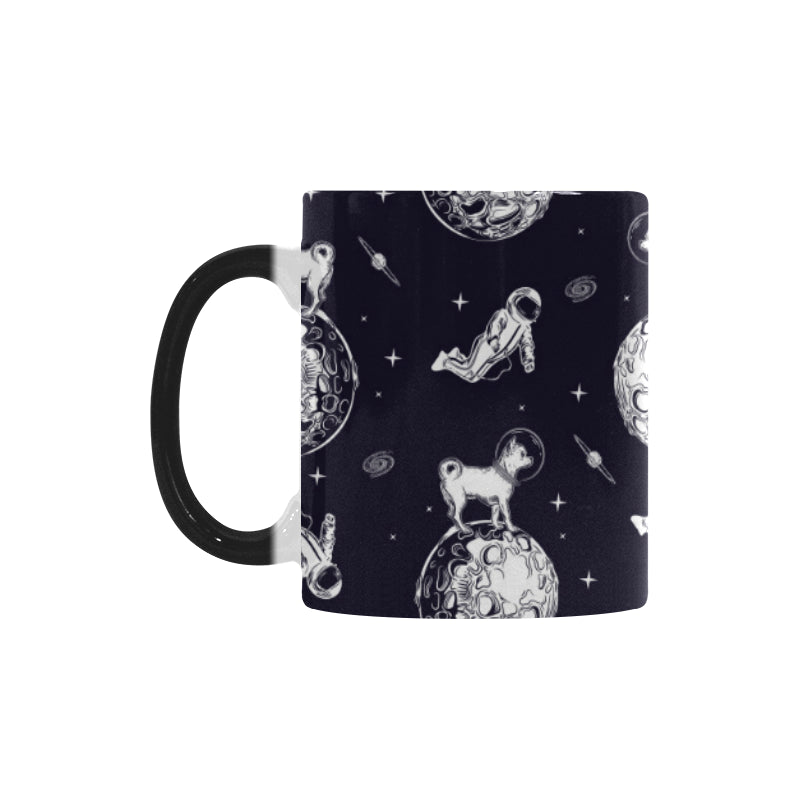 Chihuahua space helmet astronaut pattern Morphing Mug Heat Changing Mug