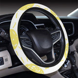 hand drawn sun pattern Car Steering Wheel Cover