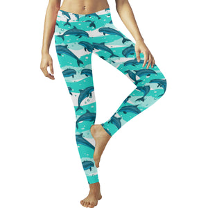 Dolphin sea pattern Women's Legging Fulfilled In US