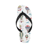 Hot air balloon pattern Unisex Flip Flops