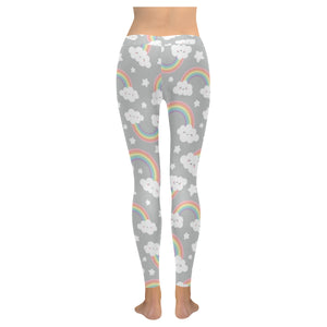 Cute rainbow clound star pattern Women's Legging Fulfilled In US