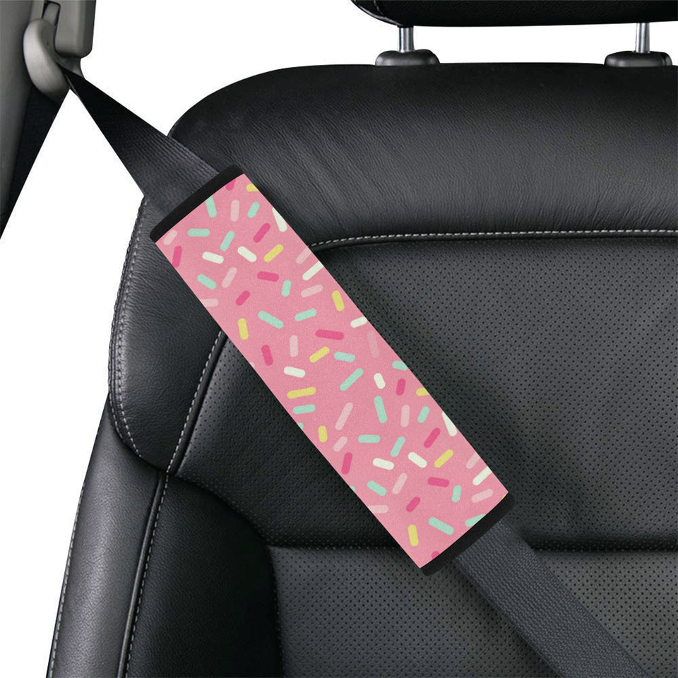 Pink donut glaze candy pattern Car Seat Belt Cover