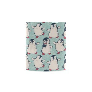 Cute Penguin pattern Classical White Mug (Fulfilled In US)