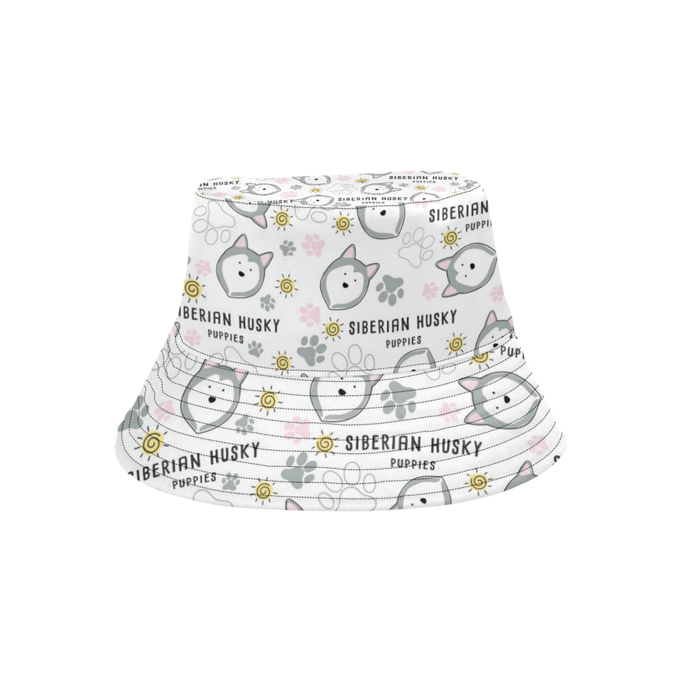 Siberian Husky design pattern Unisex Bucket Hat