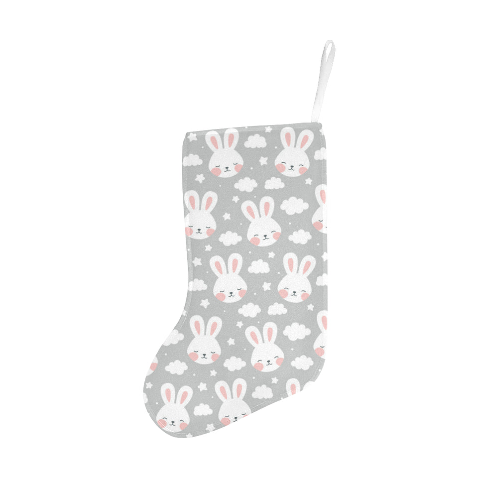 Rabbit cloud Pattern Christmas Stocking