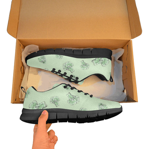 broccoli sketch pattern Men's Sneaker Shoes