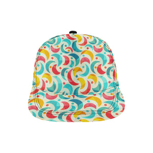 Colorful moon pattern All Over Print Snapback Cap