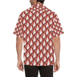 Fire flame symbol design pattern Men's All Over Print Hawaiian Shirt