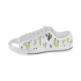 Cute cactus pattern Men's Low Top Shoes White