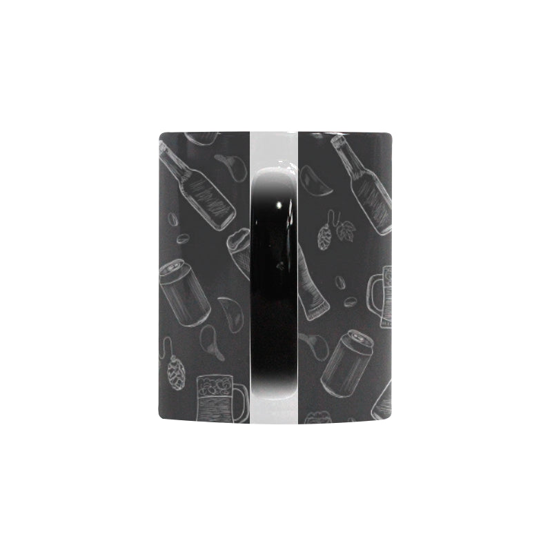 Beer hand drawn pattern Morphing Mug Heat Changing Mug