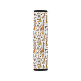 Giraffe Pattern Print Design 04 Car Seat Belt Cover