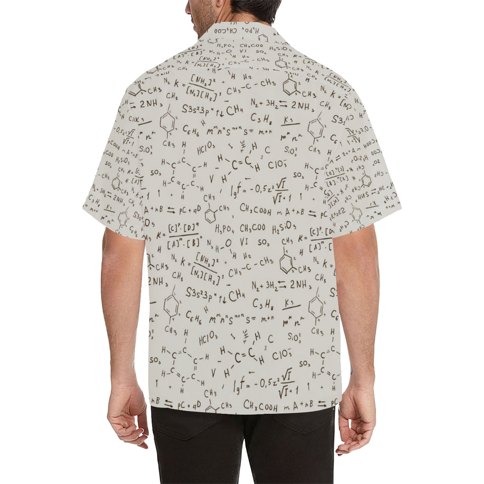 Chemistry Periodic Table Pattern Print Design 04 Men's All Over Print Hawaiian Shirt (Model T58)