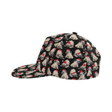 Christmas Pugs Santa_s red cap pattern All Over Print Snapback Cap