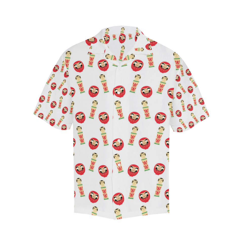 Daruma japanese wooden doll Men's All Over Print Hawaiian Shirt