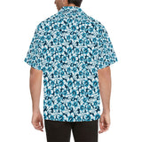 Hibiscus Pattern Print Design 04 Men's All Over Print Hawaiian Shirt (Model T58)