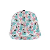 Toucan tropical flower leave pattern All Over Print Snapback Cap