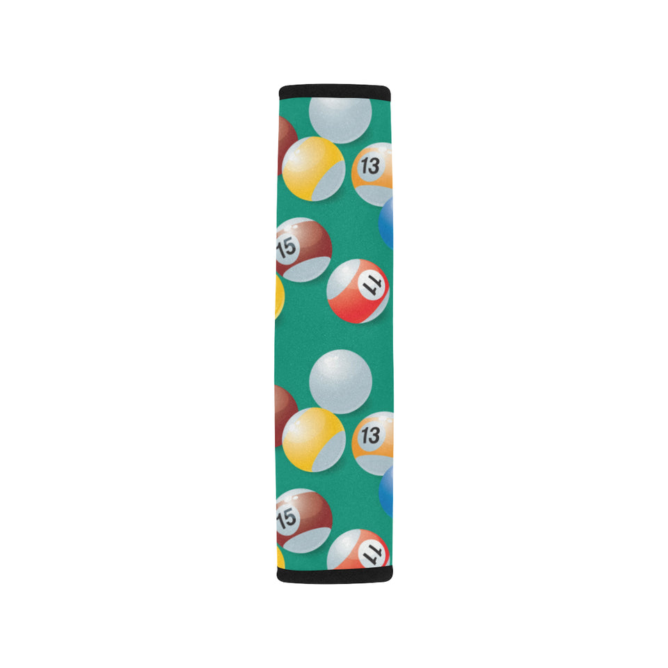 Billiard Ball Pattern Print Design 01 Car Seat Belt Cover