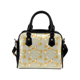 Cute fat shiba inu dog pattern Shoulder Handbag