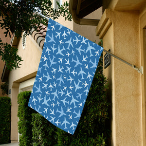 Airplane pattern in the sky House Flag Garden Flag